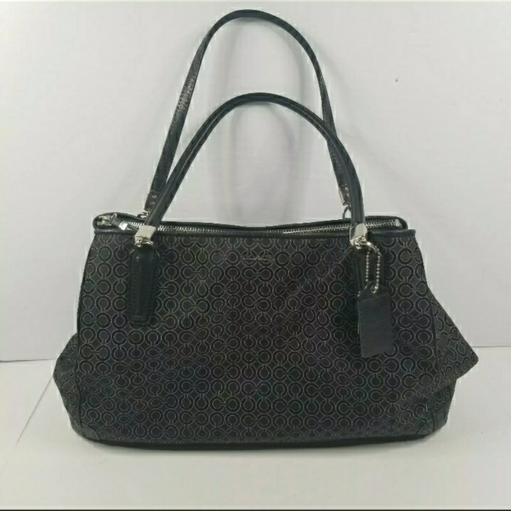 Coach Needlepoint OP Art purse